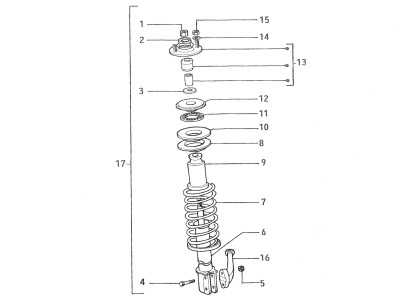 Telescopic vertical rod assy.